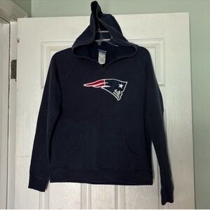 Reebok patriots  Blue Logo Hoodie Sweatshirt